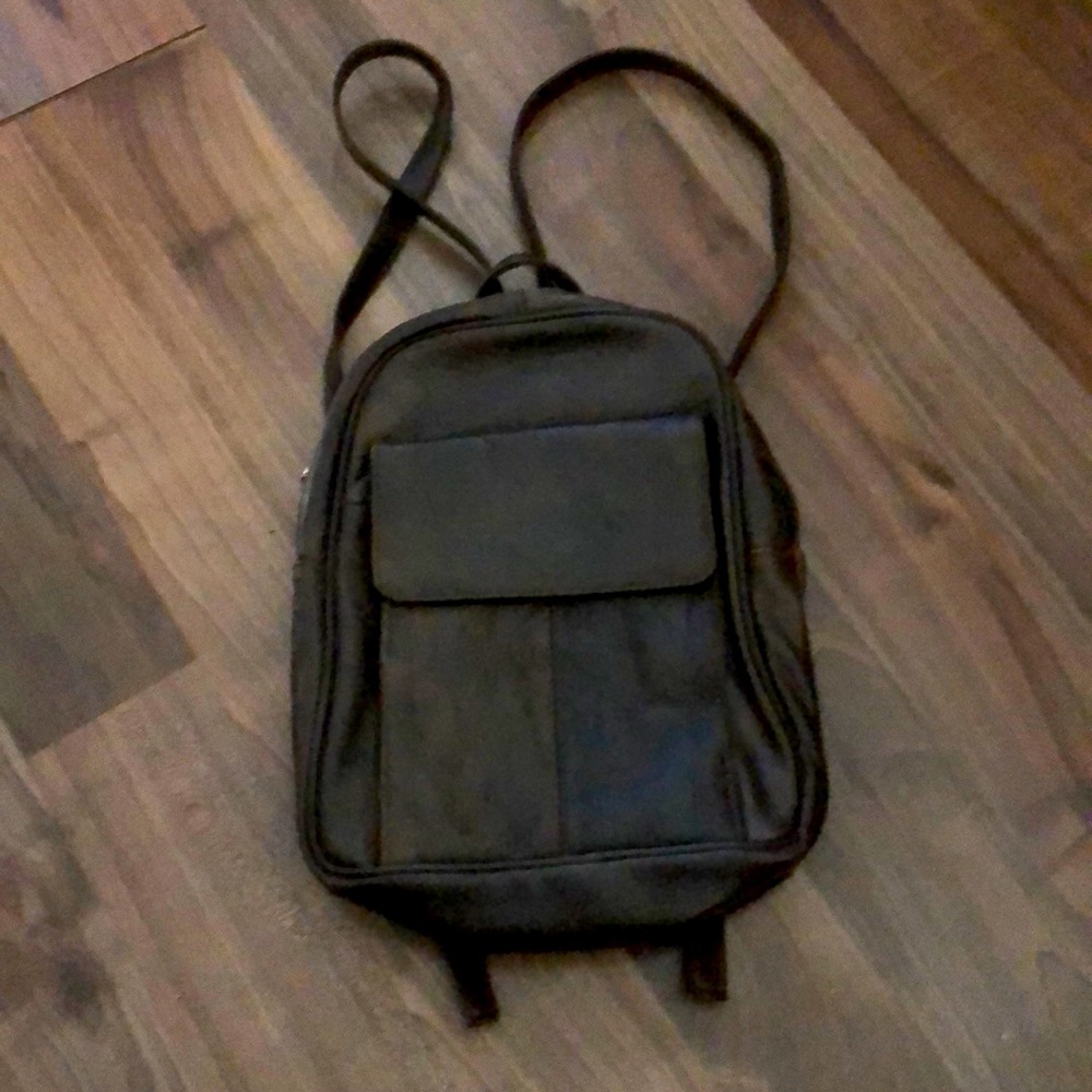 Cowhide leather backpack
